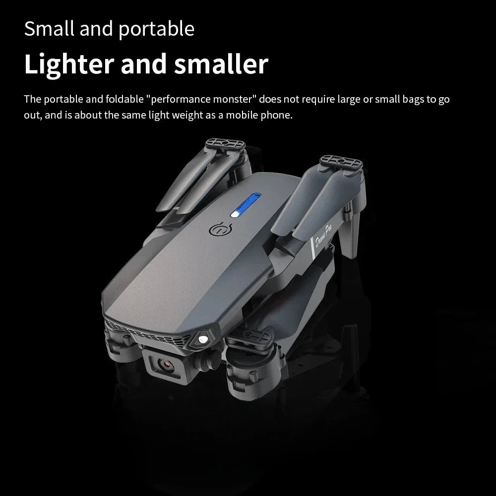 2026 New E88 Drone offers foldable design big screen 8K dual camera GPS brushless motor obstacle avoidance for RC toys gifts